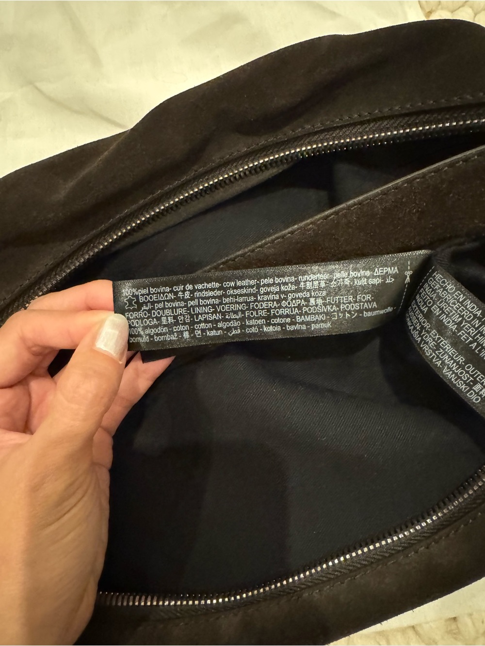 Massimo Dutti Suede Shoulder Bag - Picture 6 of 7